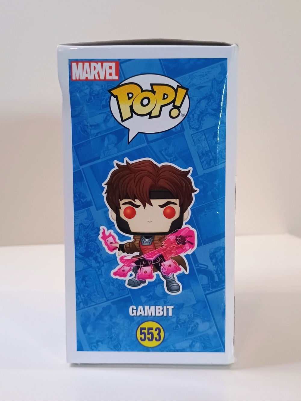 Funko Pop! Marvel Gambit Vinyl Figure with Pink Energy Effect - Picture 4 of 6
